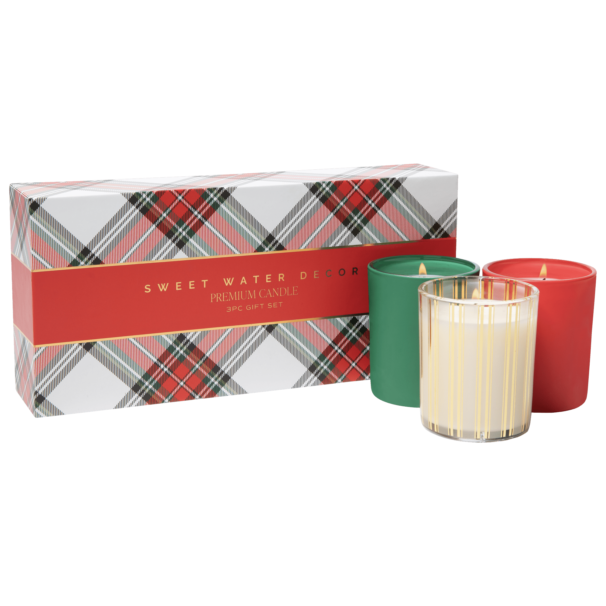 Christmas Candle Gift Box Set (Christmas, Warm and Cozy, Fraser Fir) - Shop_nameSweet Water Decor