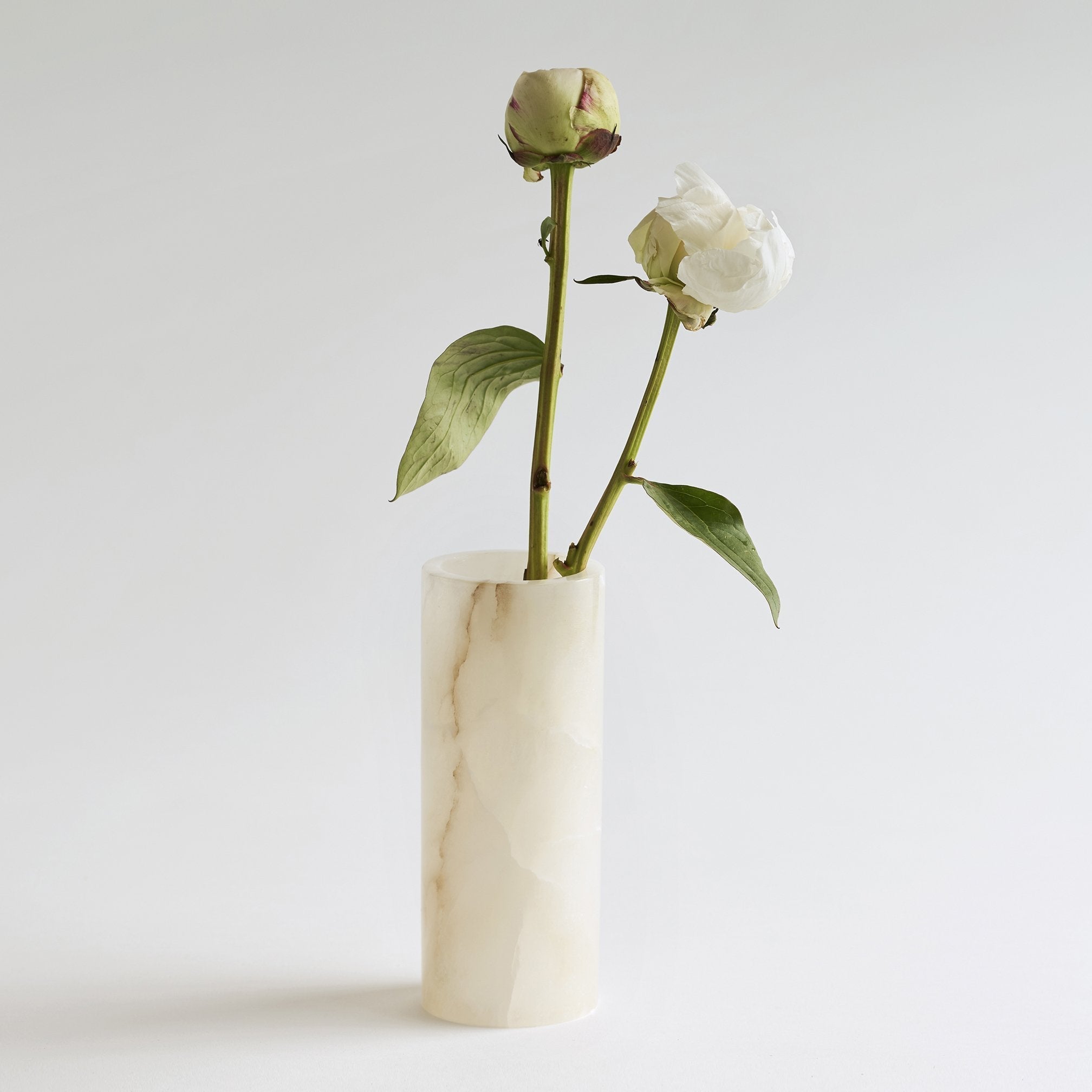 Santo Alabaster Narrow Vase - Shop_nameThe Collective