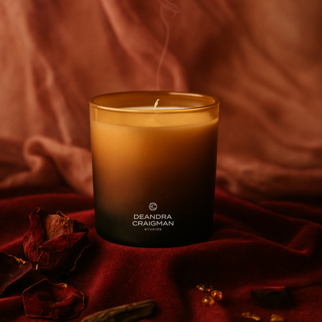 Dark Rose Patchouli Candle & Playlist.