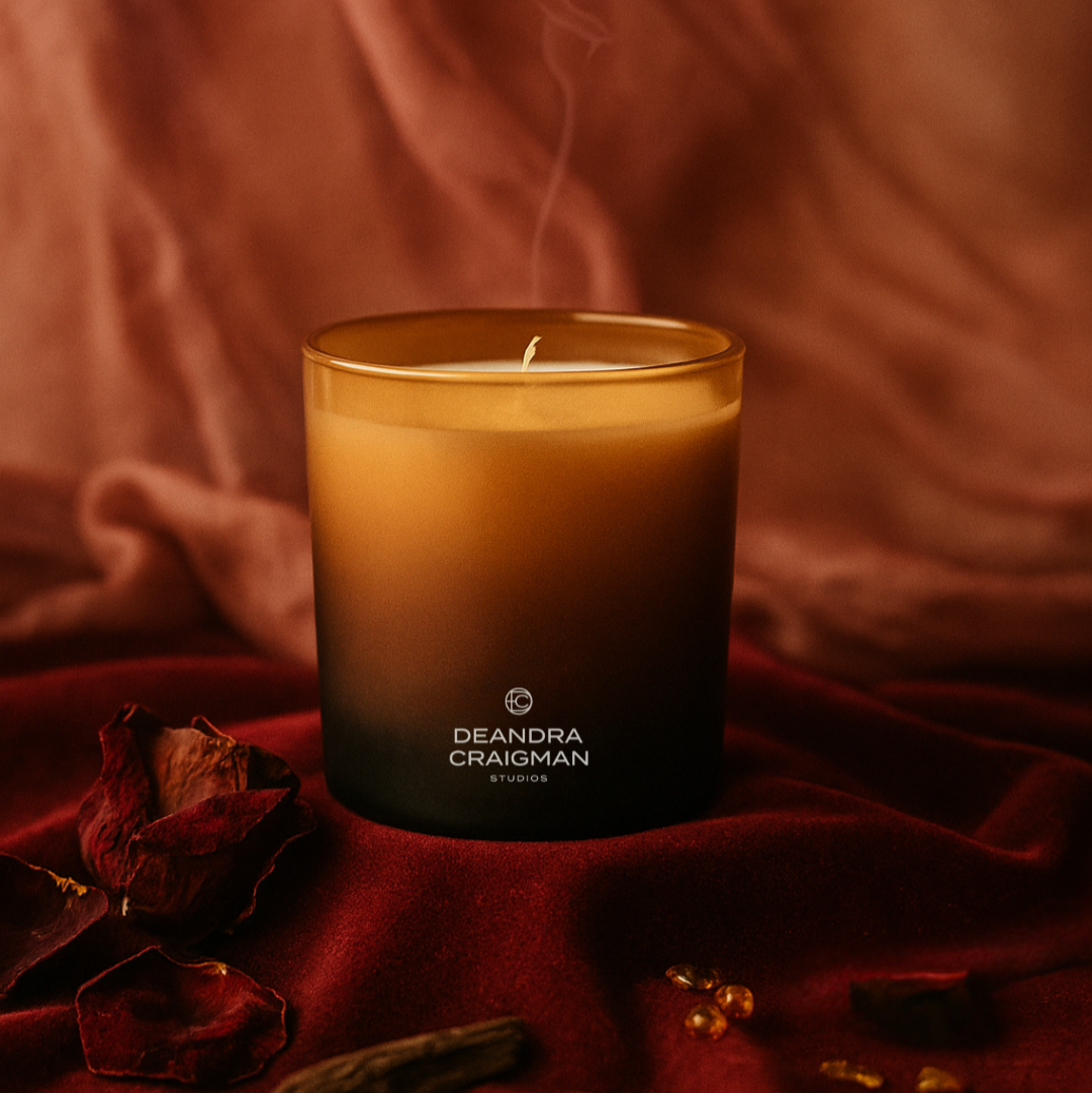 Dark Rose Patchouli Candle & Playlist.