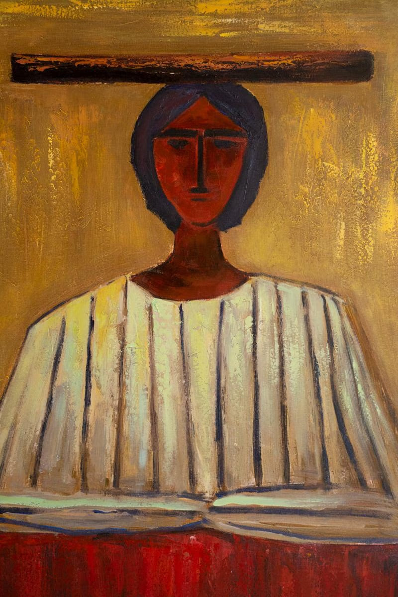 Woman in Hat Framed Artwork