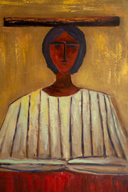 Woman in Hat Framed Artwork