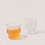 Stackable Glass Tumbler - set of 4