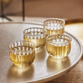 Kira Small Glass Cups - set of 4 by Fleck India