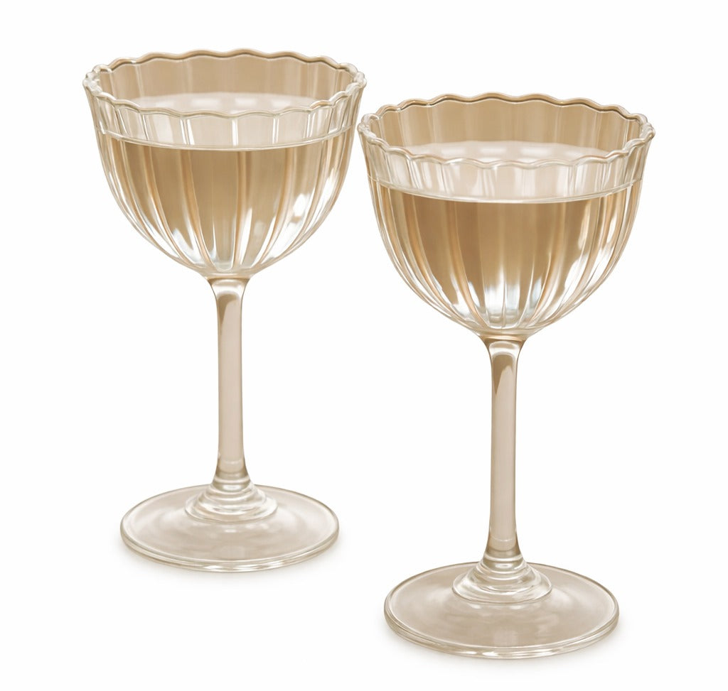 Kira Stemware Coupes, Set of 2