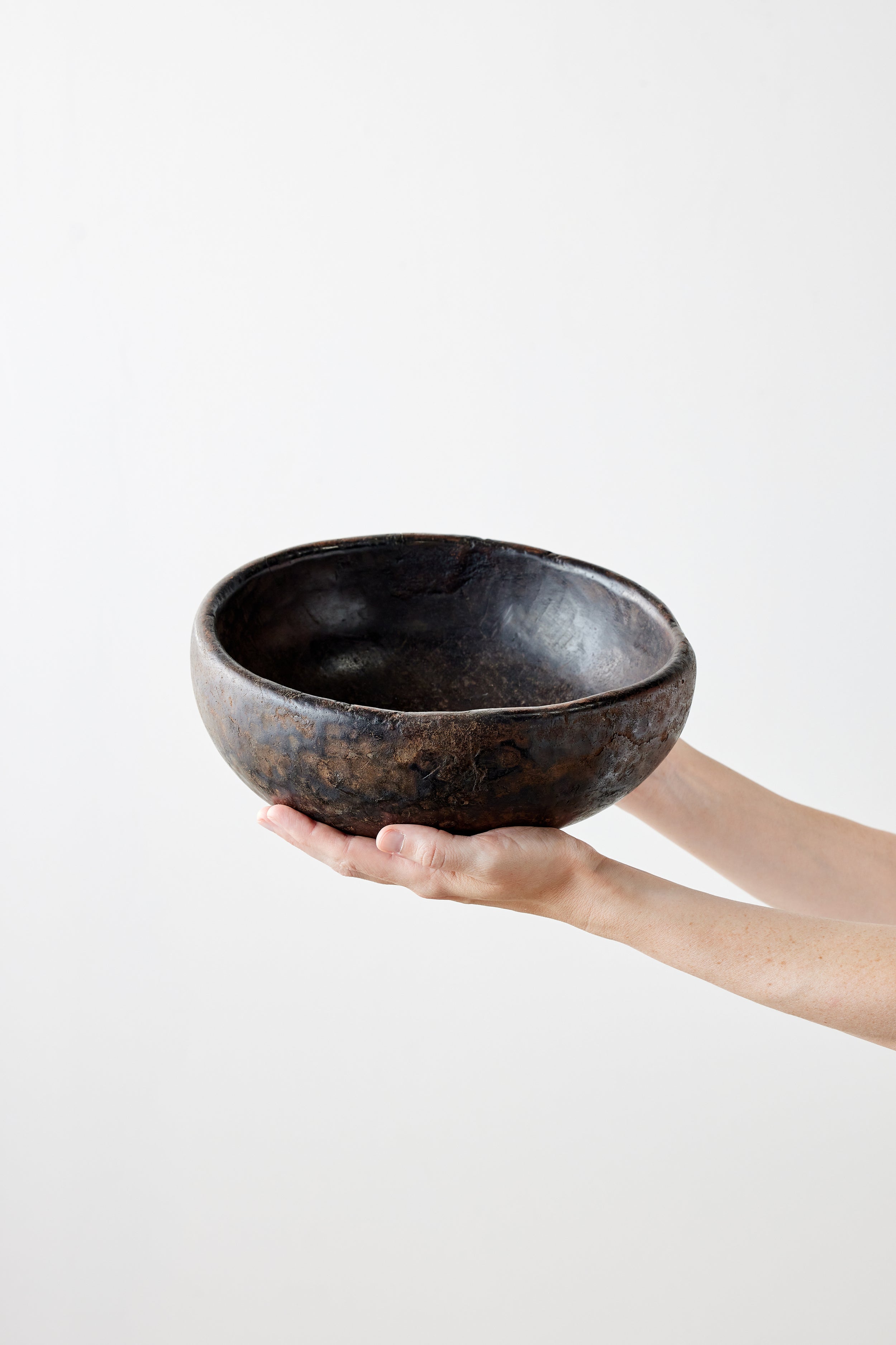 Vintage Iroko Wood Bowl