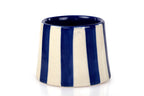 Ceramic Dark Blue Stripe  Coffee cup - 3.5 x 2.5 Inches ( Set of 2 )