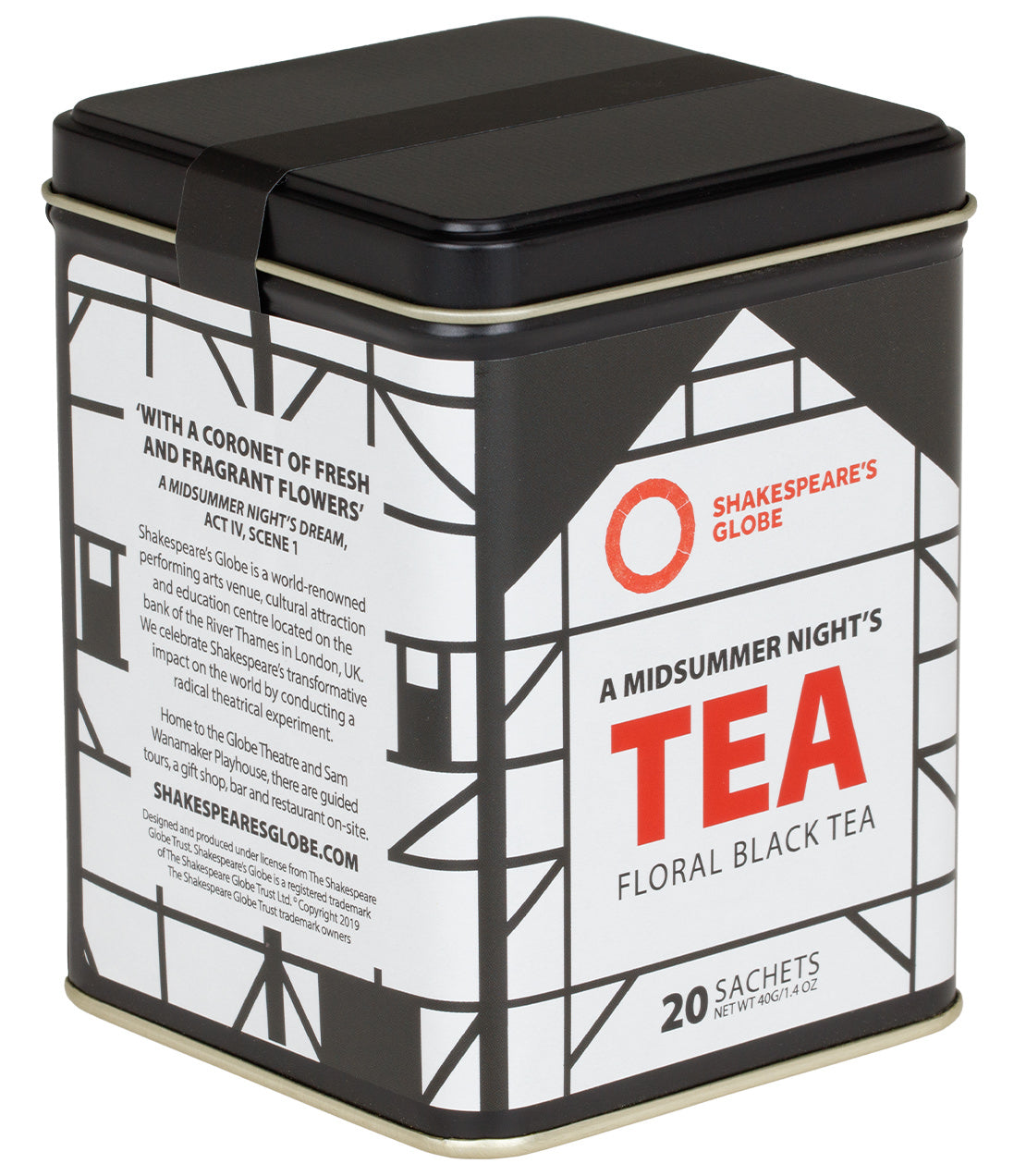Shakespeare's Globe - A Midsummer Night's Tea, Tin of 20 Sachets.