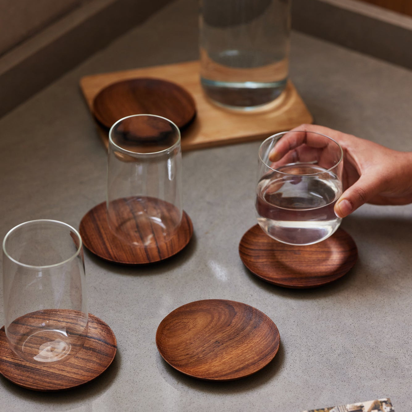 Tall Cremini Tumbler - set of 4 - Thumbnail 4