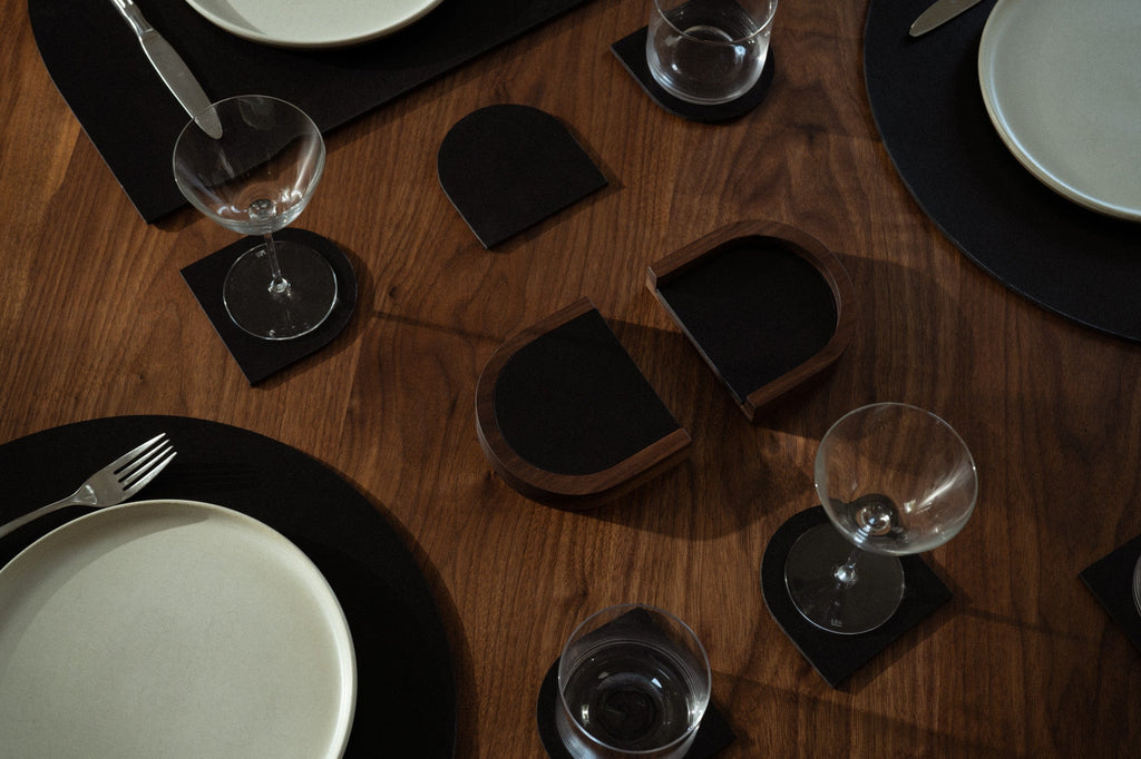 Coaster Set with Holder