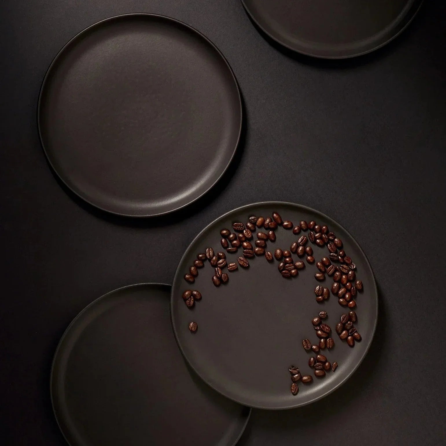Stoneware Flat Dinner Plate | Edan 11.2" | Set of 4