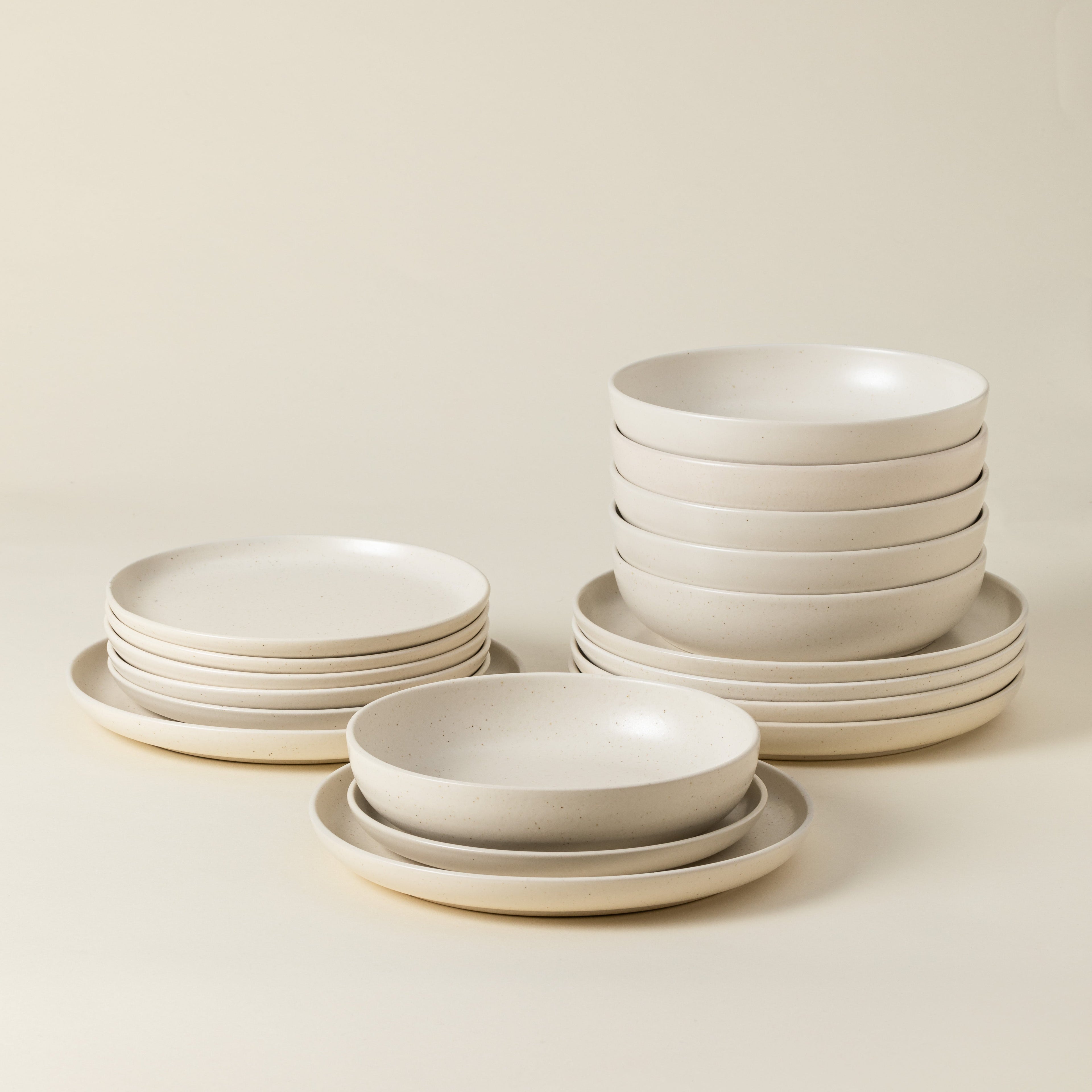 18-Piece Dinnerware Set with Soup/Pasta Plate Pacifica, Casafina by COSTA NOVA