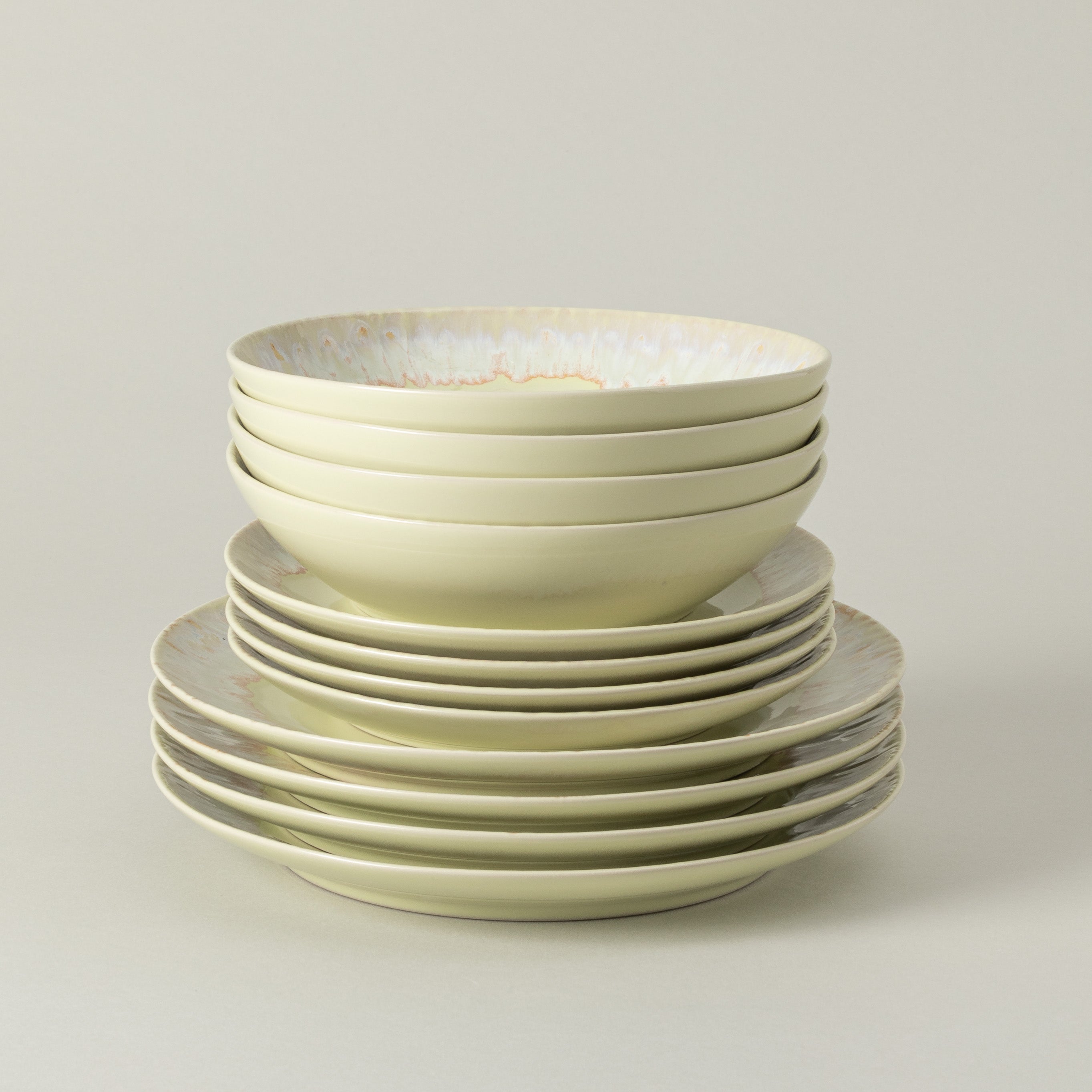 12-Piece Dinnerware Set with Soup/Pasta Bowl Taormina, Casafina by COSTA NOVA