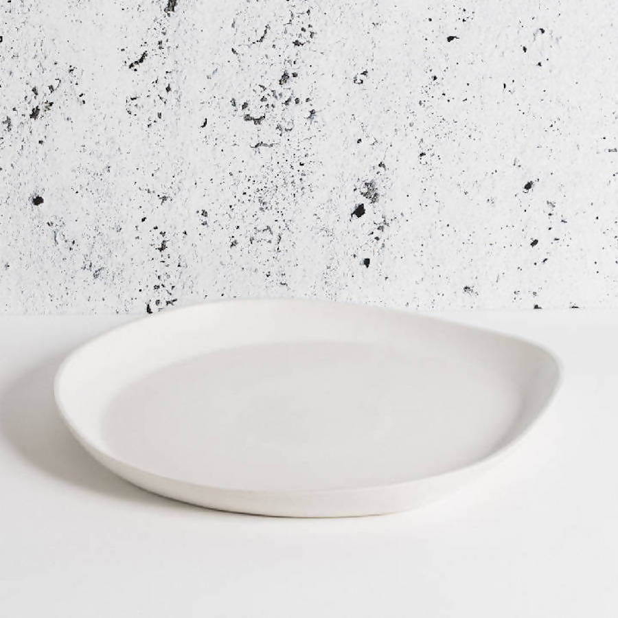 Stoneware Round Serving Platter.