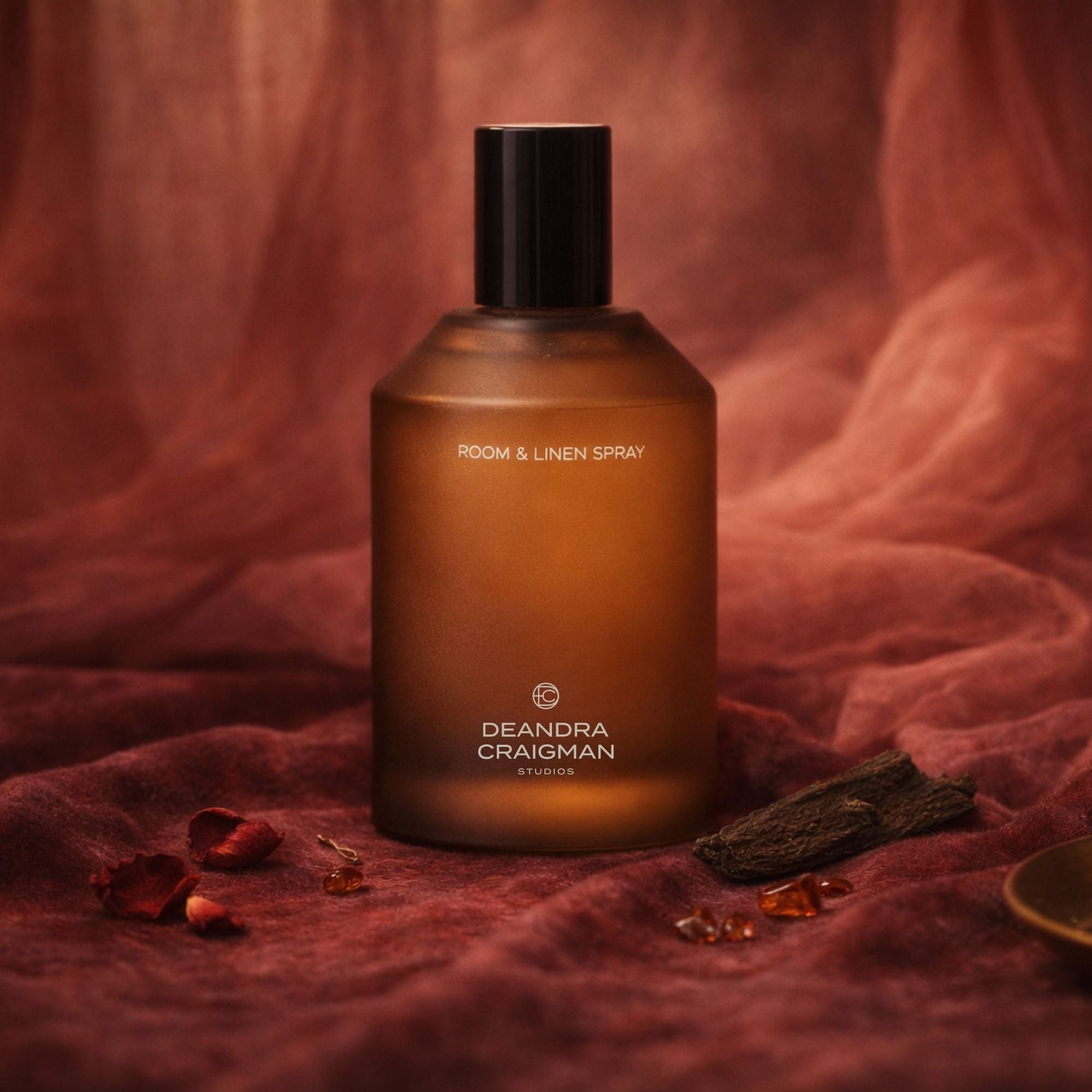 Dark Rose Patchouli Room & Linen Spray.