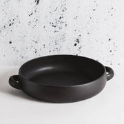 Stoneware Serving Plate With Handles 13.4".