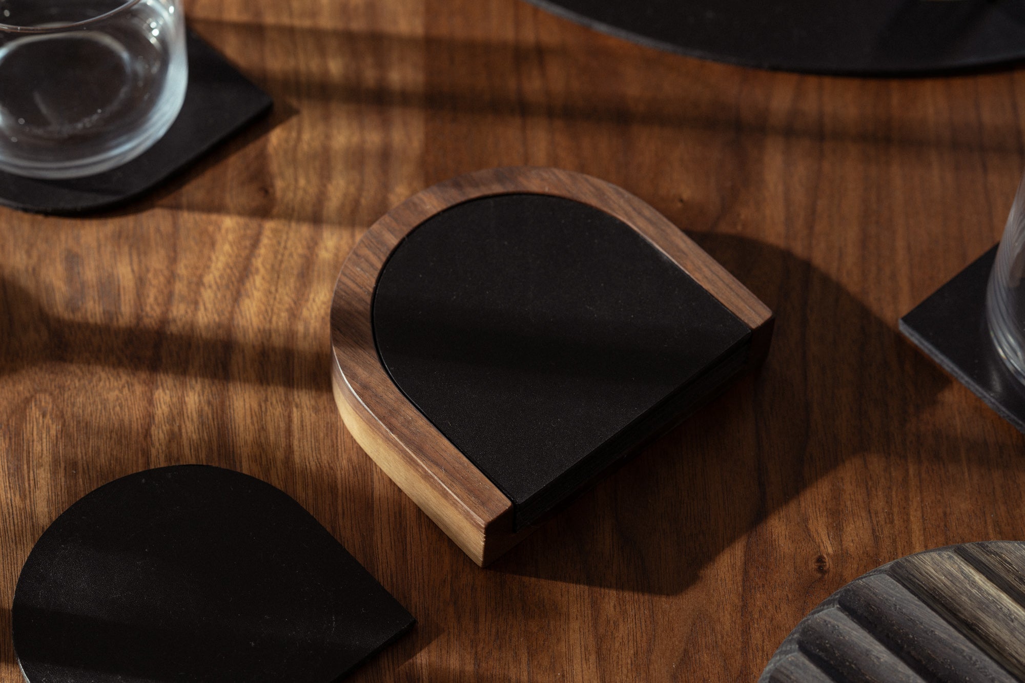 Coaster Set with Holder