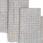 VERTEX Hand Block Printed Napkins - Set of 4. Cotton - Fair Trade - Artisan Made