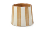 Ceramic Brown Stripe  Coffee cup - 3.5 x 2.5 Inches ( Set of 4 )