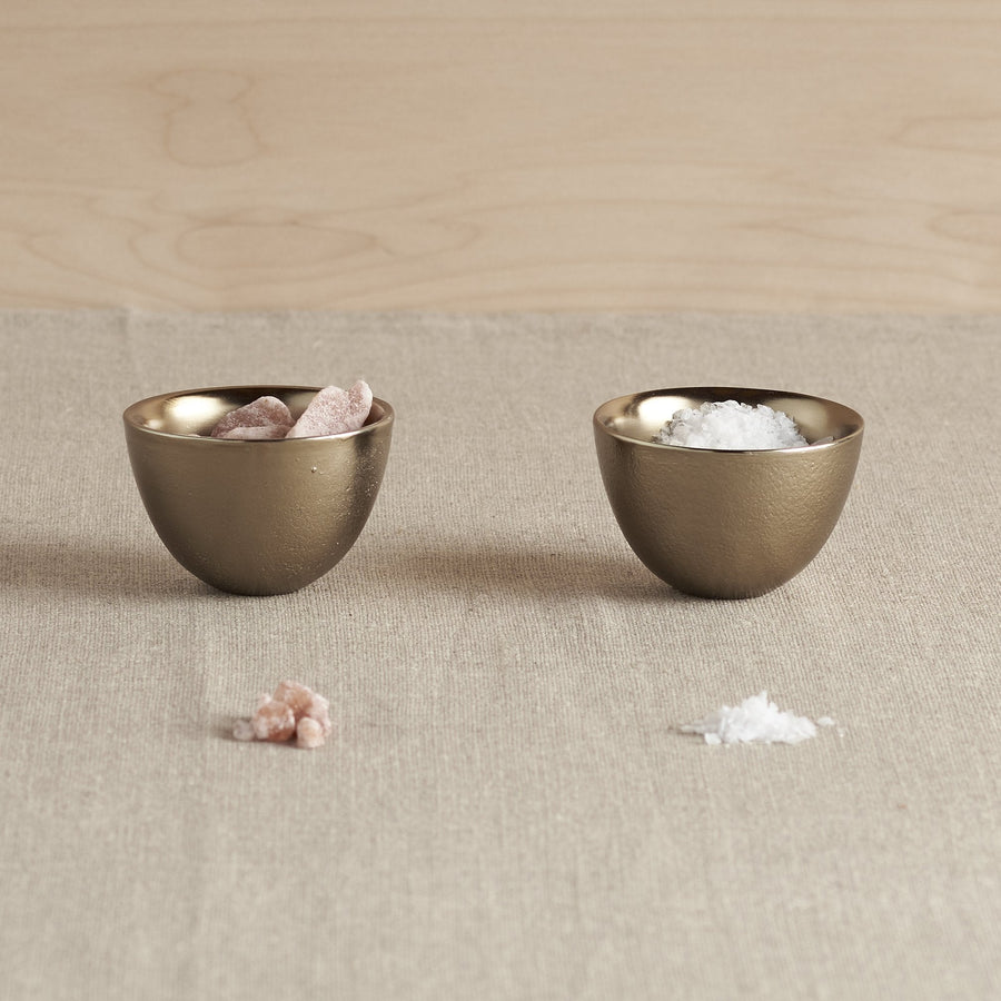 Stinson Antique Brass Pinch Bowls - Set of 2