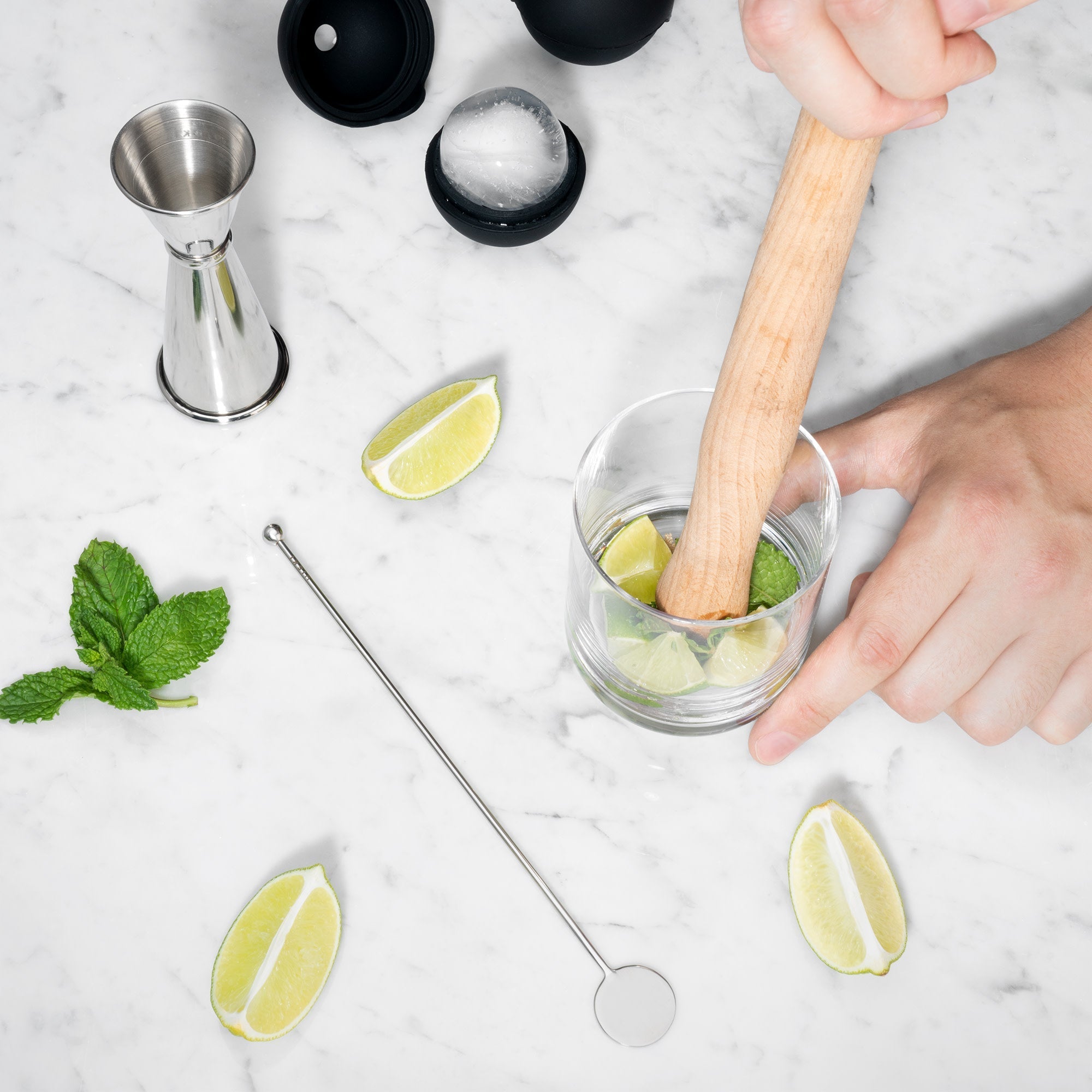 7 - Piece Professional Stainless Steel Muddled Barware Set - Shop_nameViski