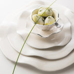 Ruffled Long Trays Oyster.