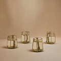S/4 Olivia Short Green Olive Glass.