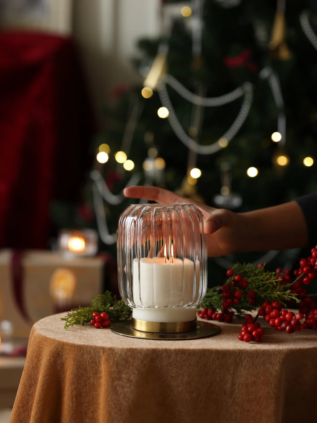 Kira Glass Lantern, Large