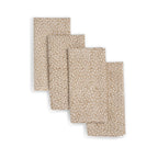 VERTEX Hand Block Printed Napkins - Set of 4. Cotton - Fair Trade - Artisan Made