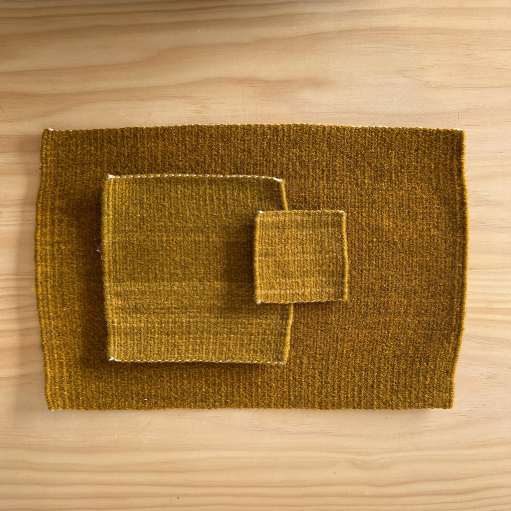 Handwoven Wool Placemat Set.