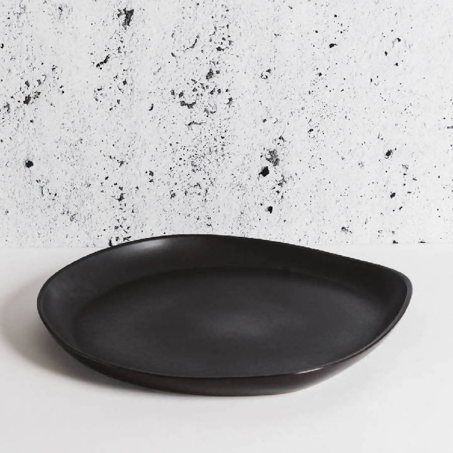 Stoneware Round Serving Platter.