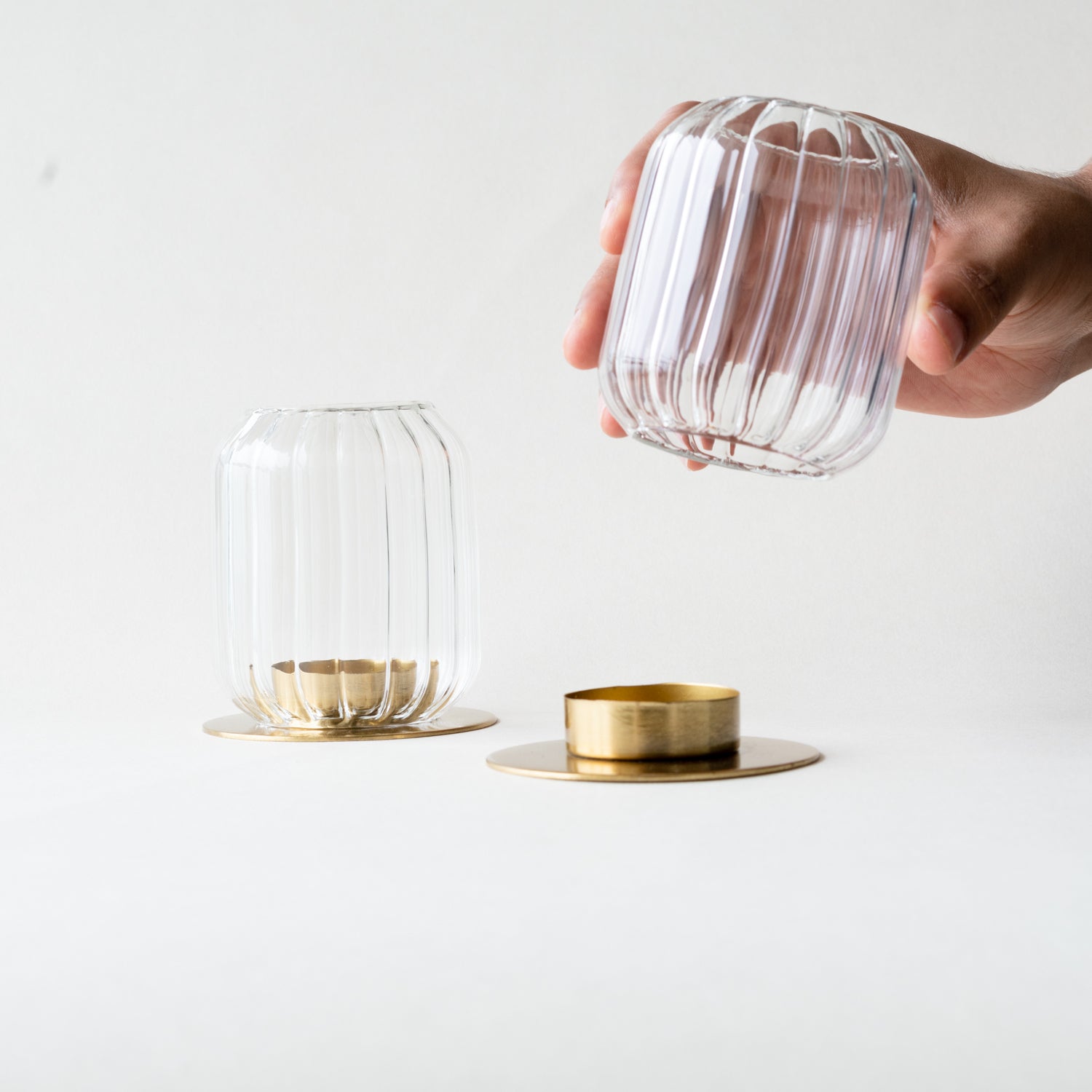 Kira Glass Lantern - set of 2 - Thumbnail 3