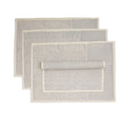 WHISPERWOOD Placemats. Set of 4. 100% Kora Cotton – Hand Block Printed – Fair Trade – Artisan Made