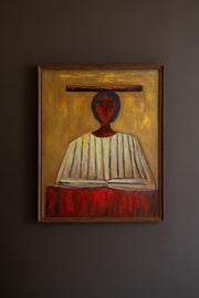 Woman in Hat Framed Artwork