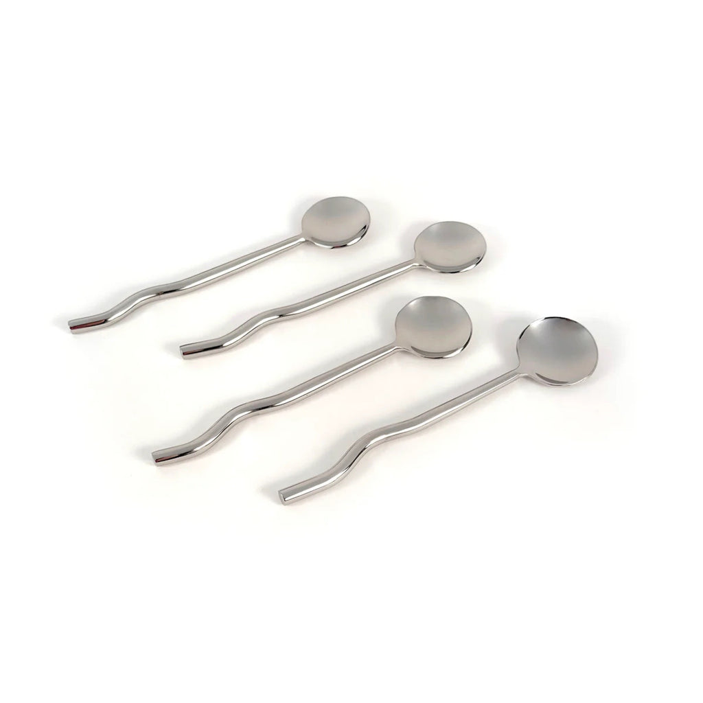 Wavy Handcrafted Stainless Silver Finish Cutlery