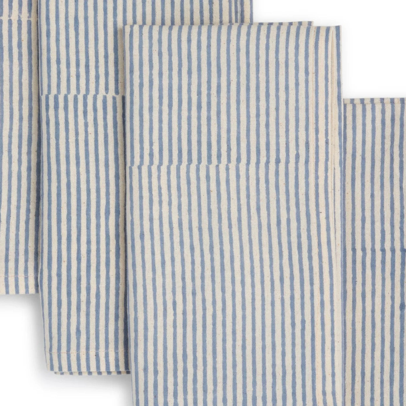 VERTEX Hand Block Printed Napkins - Set of 4. Cotton - Fair Trade - Artisan Made