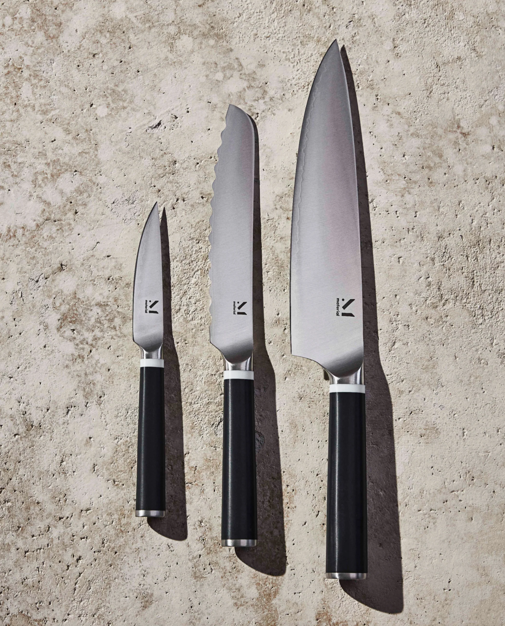The Trio of Knives by Material Kitchen