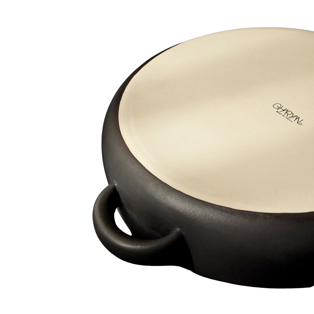 Stoneware Serving Plate With Handles 13.4".