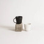 Stoneware Coffee Mug | Osun 6.7 oz  - | Set of 4 in Matte Black