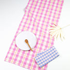 Archive NY Abigail Plaid Runner in Bubblegum