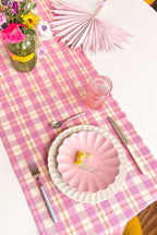 Archive NY Abigail Plaid Runner in Bubblegum