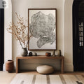 Oversized Big Leaf Maple Tree Ring Print | Handmade Massachusetts Woodcut Art | 36" x 48"