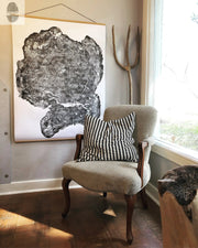 Oversized Big Leaf Maple Tree Ring Print | Handmade Massachusetts Woodcut Art | 36" x 48"
