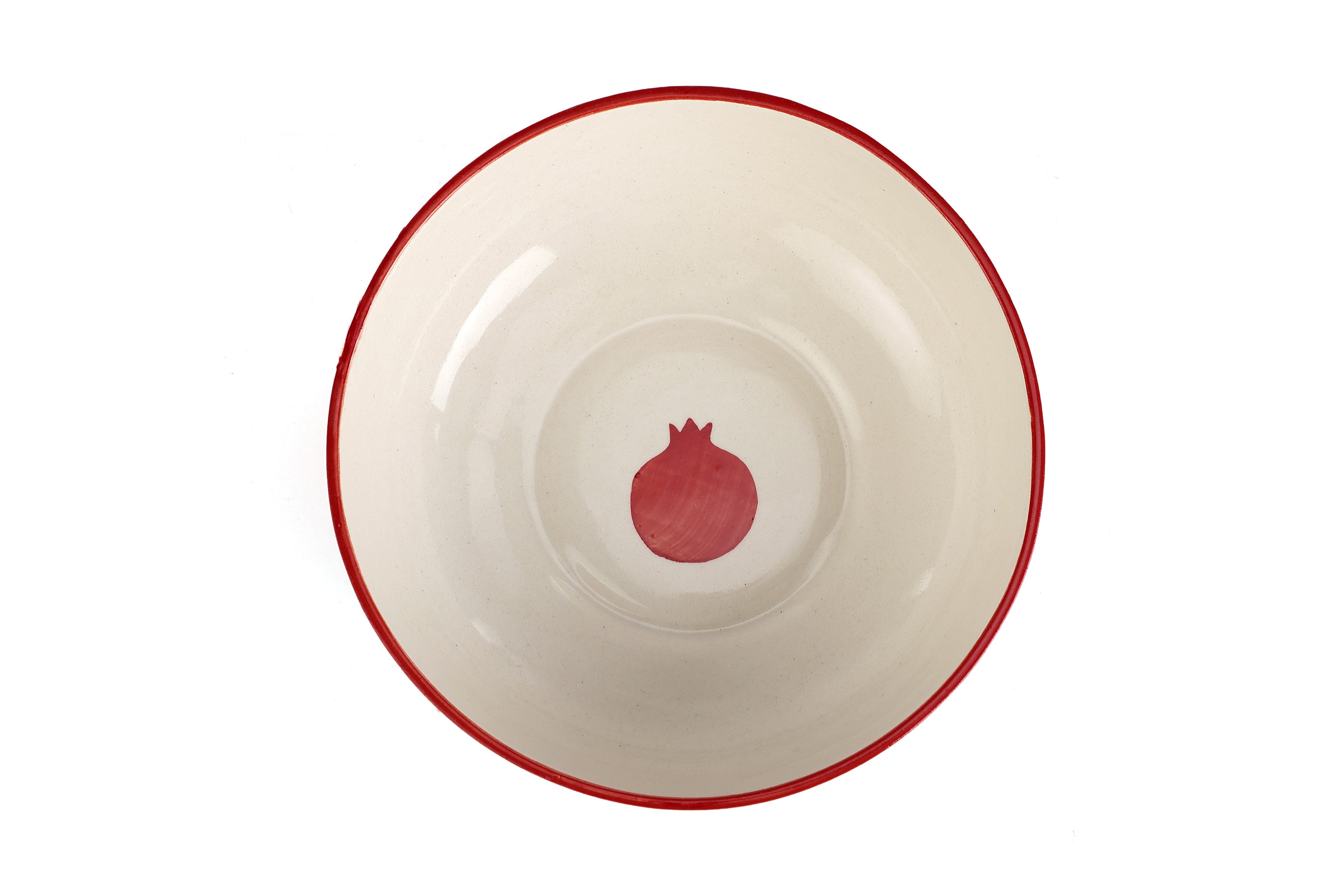 Indian Anaar Bowl, Red - 2.5x7 Inches  (Set of 4)