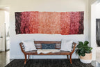 Wild Silk Color Field Wall Hanging - Burgundy