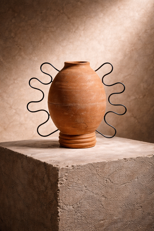 Aman Terracota Vessel by Diego Olivero Studio.