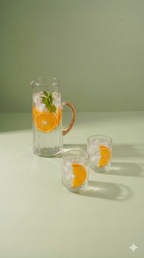 Hammered water pitcher, Natural -6.25 x 9.5 Inches