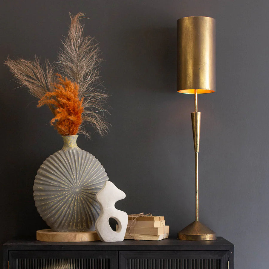 Barrel Antique Gold Lamps