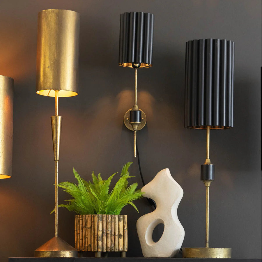 Barrel Antique Gold Lamps