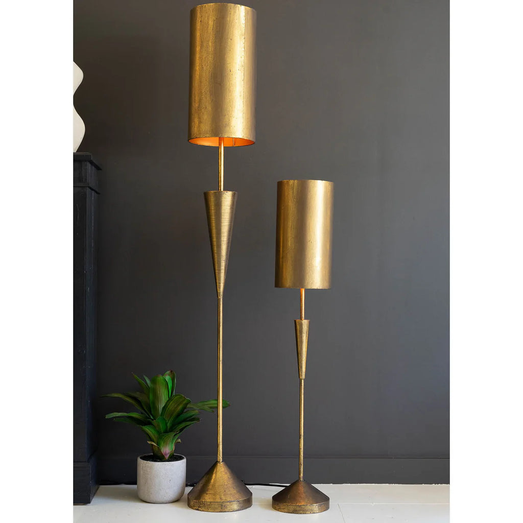 Barrel Antique Gold Lamps